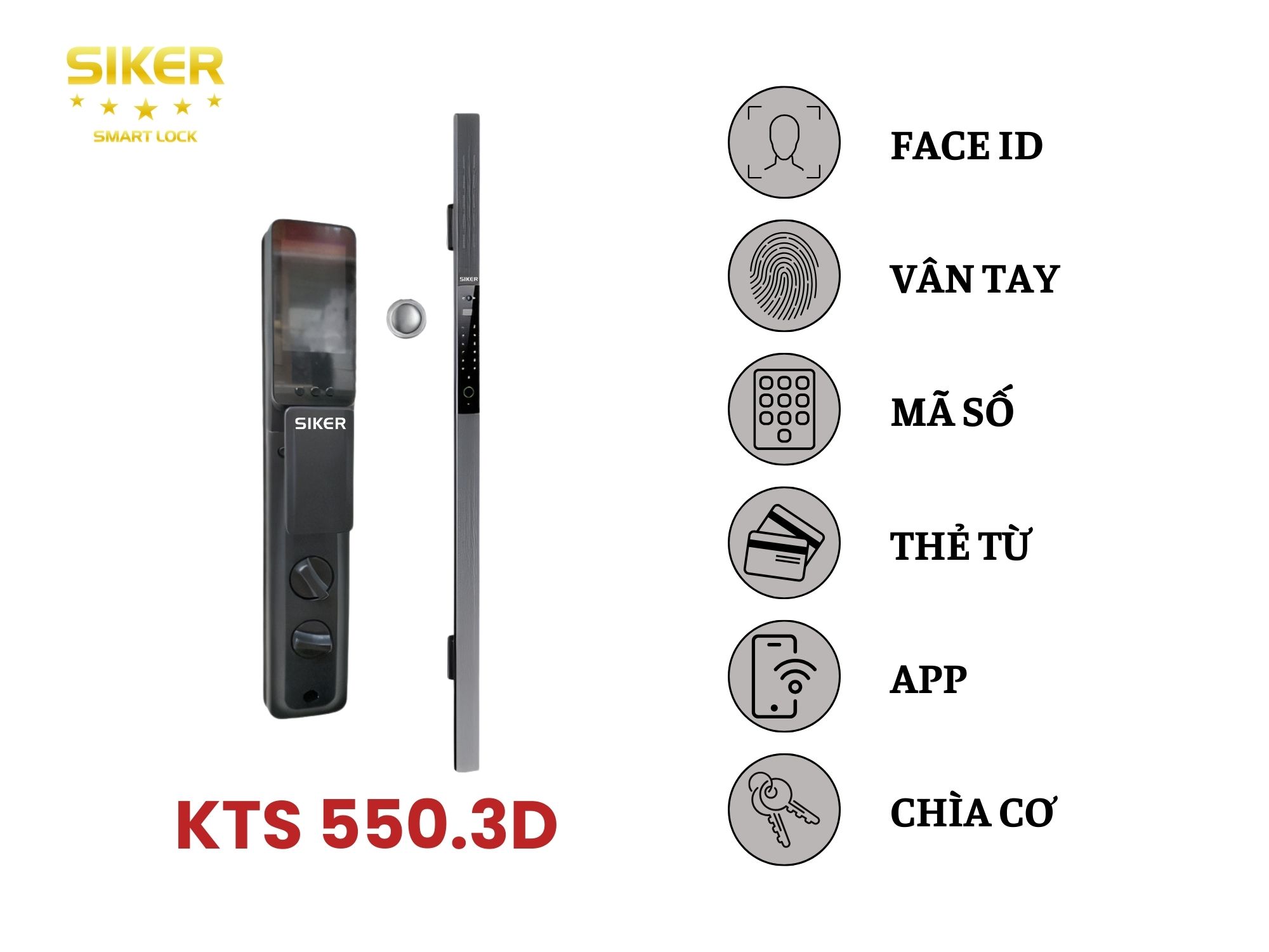 Khóa thông minh Siker KTS 550.3D